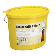 Штукатурка StoDecolit Effect декоративная, белая, арт. 08244-001, интерьер, акрил, matt, 25 кг/уп.