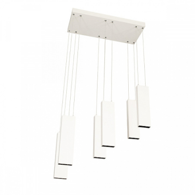 Светильник подвесной SP-LEGACY 6x6W, 2400lm, 3000K,  585x250x1200mm, 34°, Белый