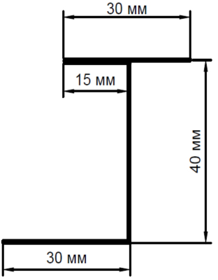 Профиль стеновой TZ40, RAL9016, L=2,4 м, арт. 227225, 15 шт./уп.