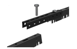 Стрингер КР GL 30/40 с фиксатором чёрный Zn 0,5 L=3м