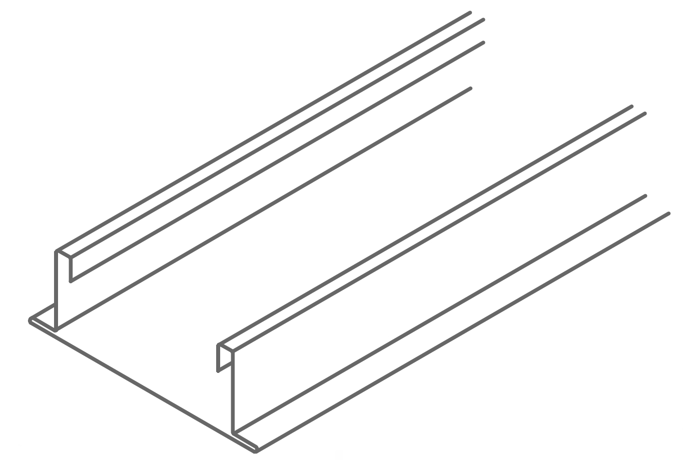 Профиль Nr.80/100G бандрастер, белый, L=3,75 м, 8 шт./уп.