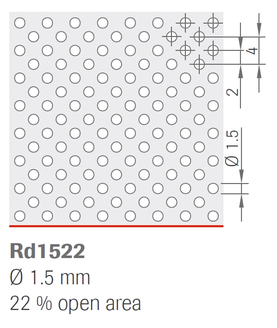 Панель OWAtecta K03 1200х600 мм, оцинк. 0,5 мм, перф. Rd1522, флис, RAL 9003