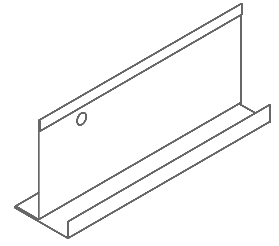 Профиль Nr.8030/13 F-обр., белый, L=3 м, 12 шт./уп.