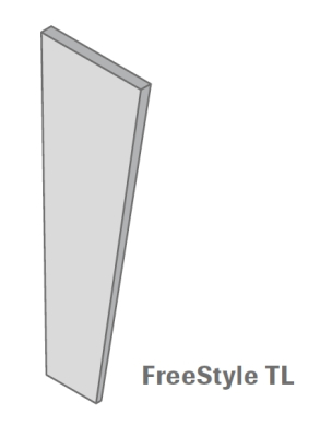 Панель OWAconsult FreeStyle TL 1200х400/200х40/20 мм, серый, 4 шт./уп.