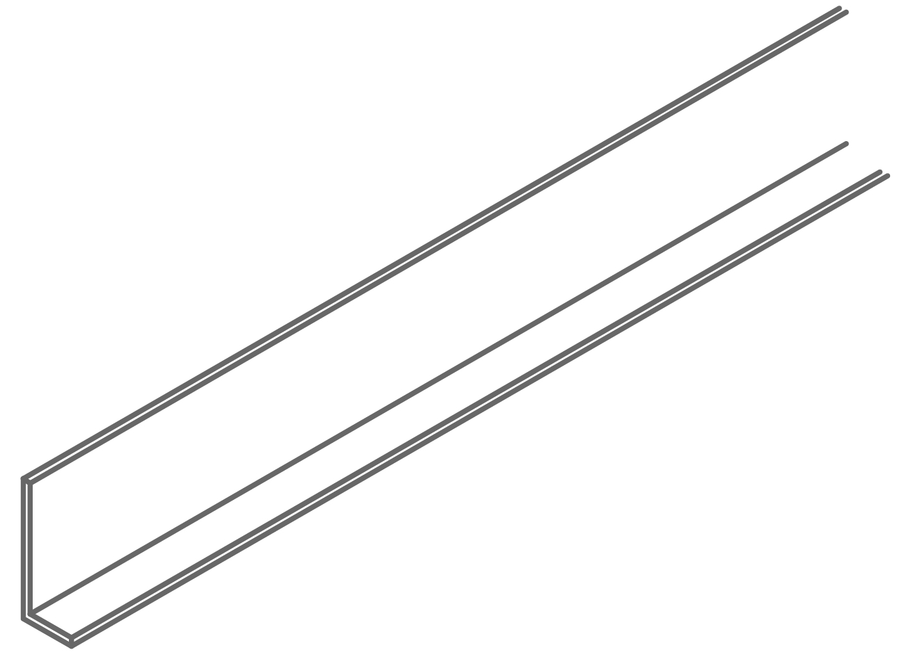 Профиль Nr.37/15 L-обр., 25х10 мм, оцинк. 1,5 мм, длина 1495 мм