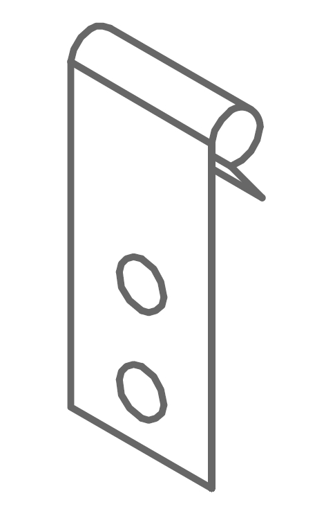 Клипса Nr.6510 подвеса, 100 шт./уп.