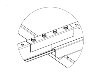 Уголок соединительный GL для несущей Hook on