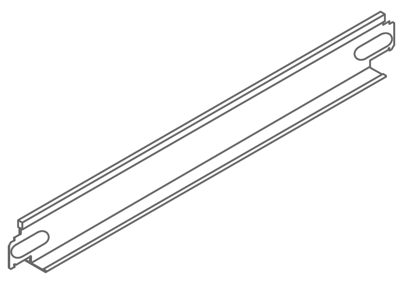 Направляющая Nr.47G/38, 38x24 мм, белый, L=1,2 м, 50 шт./уп.