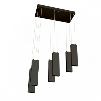 Светильник подвесной SP-LEGACY 6x6W, 2400lm, 3000K,  585x250x1200mm, 34°, Черный