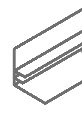 Уголок Nr.50FM (66746) пристенный, алюм., белый, L=4 м, 10 шт./уп.