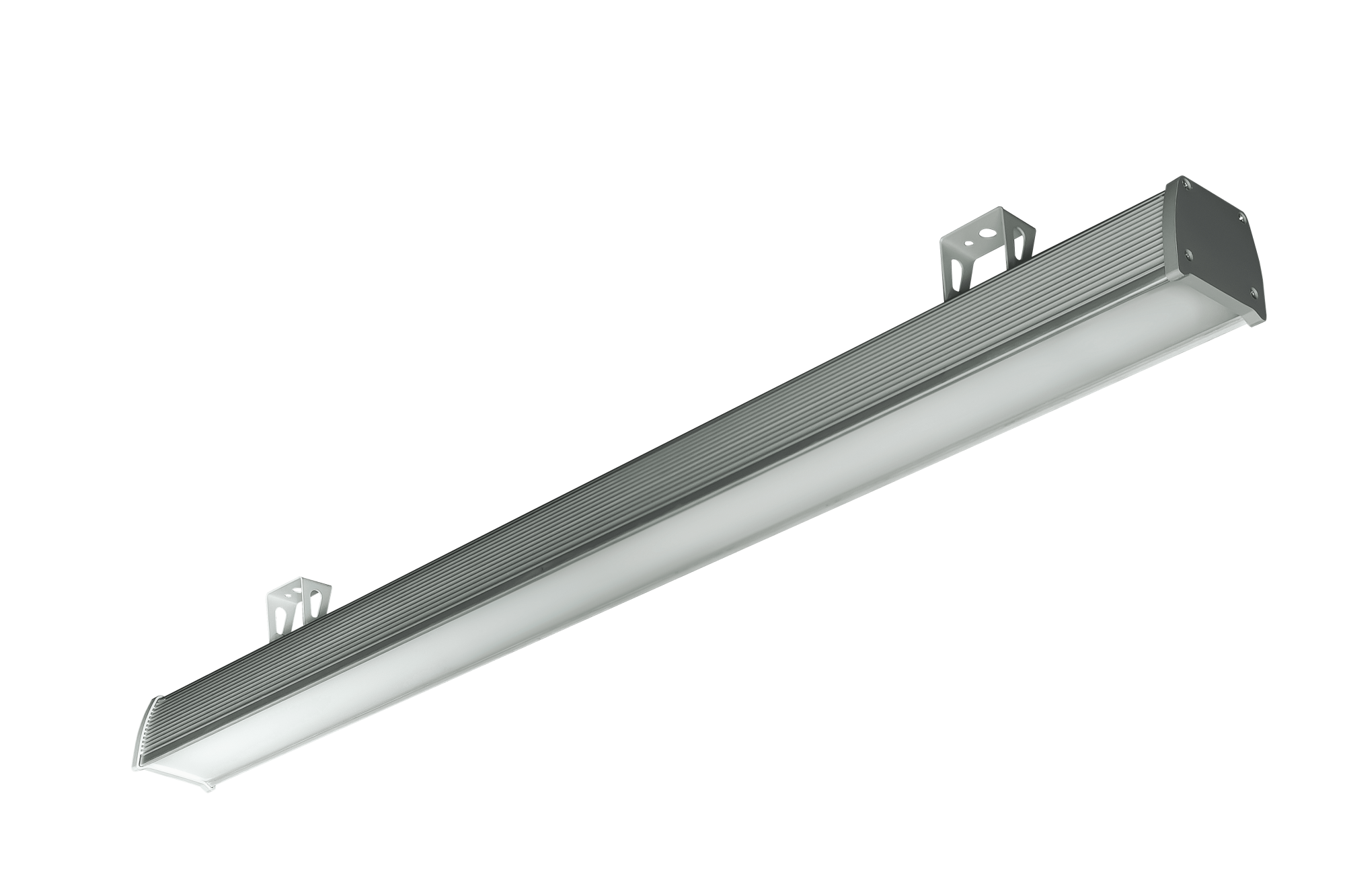 Светильник промышленный  PR 58W, 5500lm, 5000K, IP65, (650х81х100), opal, серый