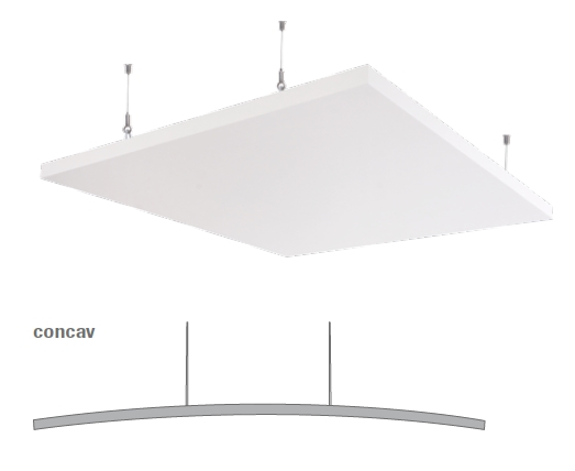 Остров OWAconsult Selecta concave 1200х1200х40 мм, белый, 1 шт./уп.
