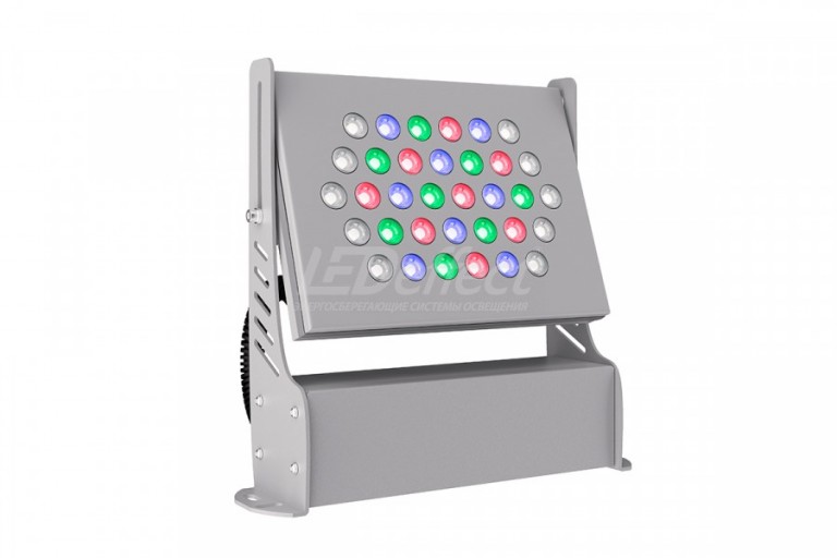  Светильник Прожектор RGBW 100W, 10000lm,  IP67, 400х114х462, К13