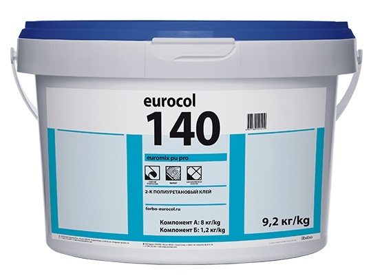 Клей Forbo 140 Euromix PU Pro 2К полиуретановый, 9,2  кг