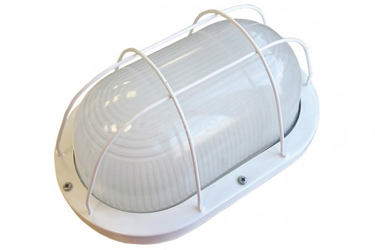 Светильник СССР 10W, 800lm, 5000K, IP65, 280х175х125, опал, ударопрочный решетка