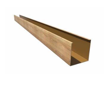 Кубообразная рейка GL Ш50/В100 Honey Wood Al 0,4 L=3м