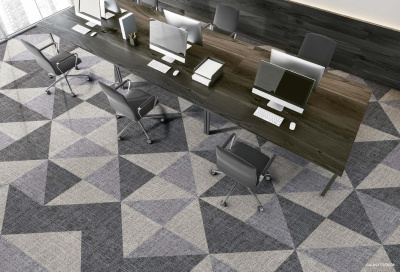 Ковровая плитка Innovflor Calmly 04 0.5*0.5 м 100% ПОЛИАМИД Solution dyed Серый, темный