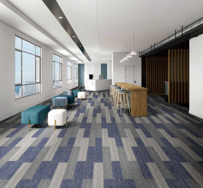 Ковровая плитка Innovflor Harvest 08 0.25*1.00 м 100% ПОЛИАМИД Solution dyed Синий