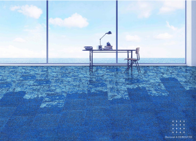 Ковровая плитка Innovflor Discover C03  0.5*0.5 м 100% ПОЛИАМИД Solution dyed Синий