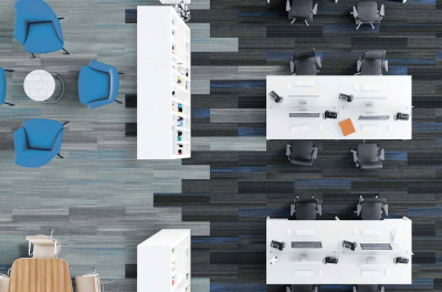 Ковровая плитка Innovflor Colorline 3A 0.25*1.00 м 100% ПОЛИАМИД Solution dyed Серый