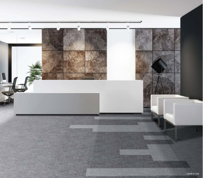 Ковровая плитка Innovflor Unite 01 0.25*1.00 м 100% ПОЛИАМИД Solution dyed Серый, светлый