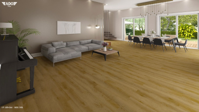 ПВХ плитка Ado Floor Viva Series Akra 1406/55, 177,8 х 1219,2 х 2,5 мм Бежевый