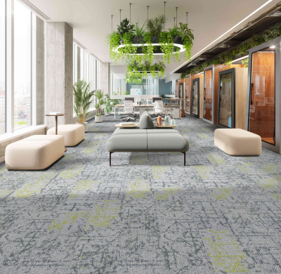 Ковровая плитка Innovflor Memories 09 0.25*1 м 100% ПОЛИАМИД Solution dyed Серый