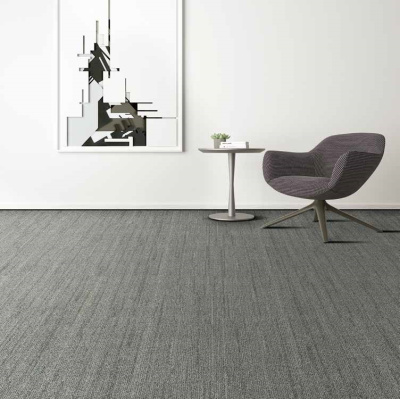 Ковровая плитка Innovflor Deepline 07 0.25*1.00 м 100% ПОЛИАМИД Solution dyed Серый