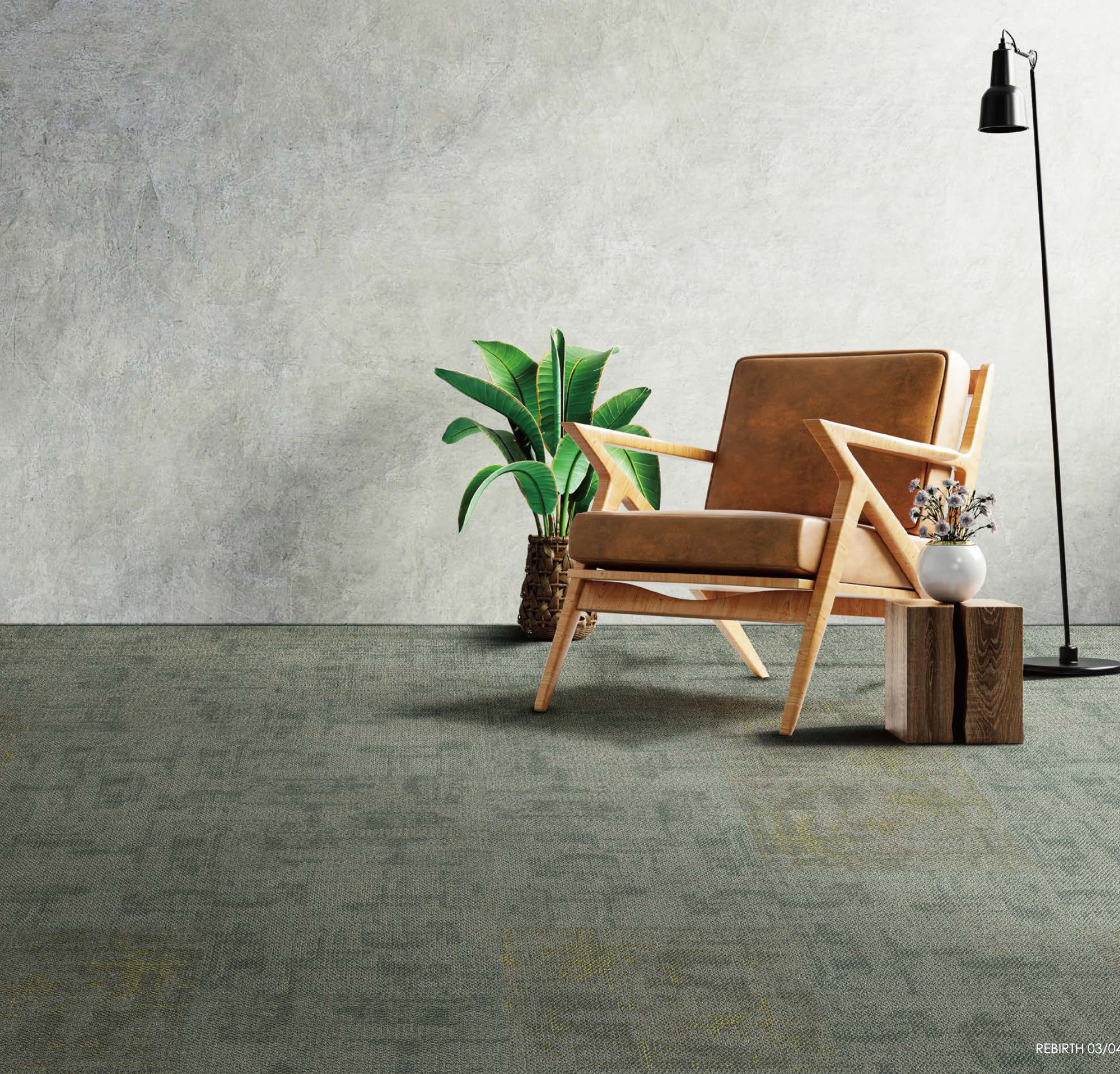 Ковровая плитка Innovflor Rebirth 03 0.5*0.5 м Серый