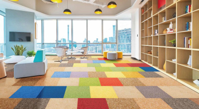 Ковровая плитка Innovflor Basis 21 0.5*0.5 м 100% ПОЛИАМИД Solution dyed Бежевый