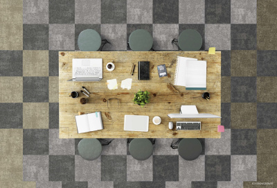 Ковровая плитка Innovflor Ice 04 0.5*0.5 м 100% ПОЛИАМИД Solution dyed Серый