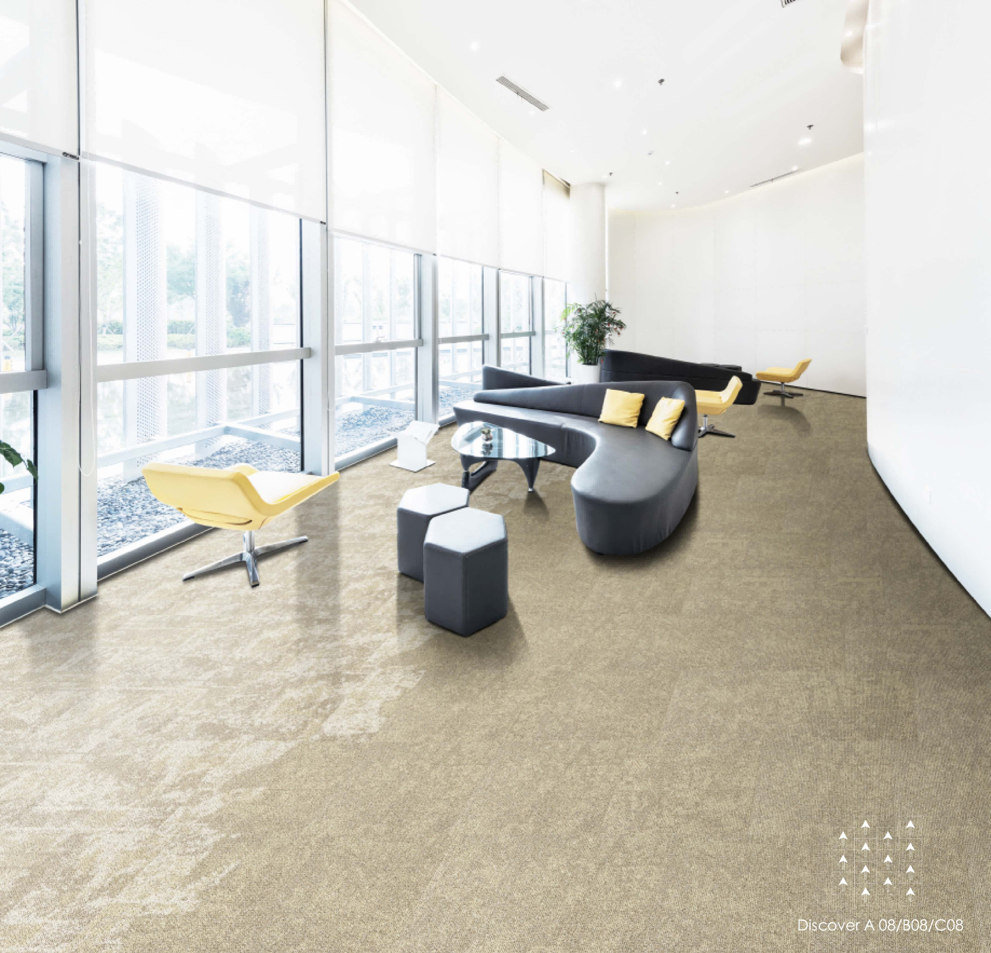 Ковровая плитка Innovflor Discover C08  0.5*0.5 м Бежевый