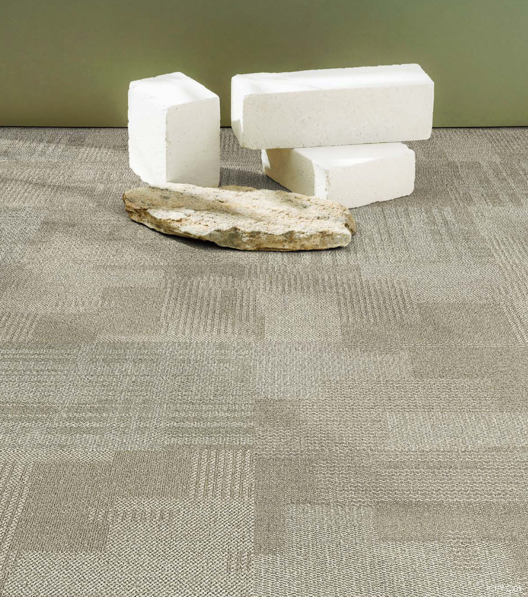 Ковровая плитка Innovflor City C 01A 0.5*0.5 м Бежевый, темный