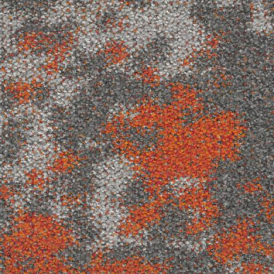 Ковровая плитка BLOQ (БЛОК) Create Small 212 Tangerine 0.5x0.5 m