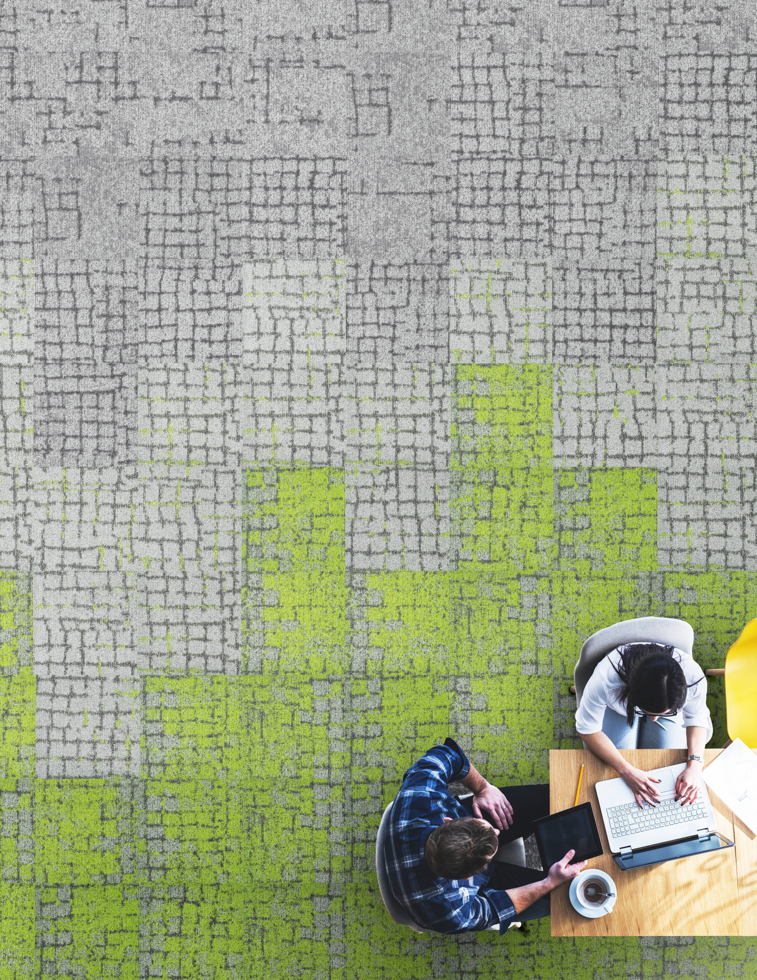 Ковровая плитка Innovflor Galaxy E B03 0.5*0.5 м Серый