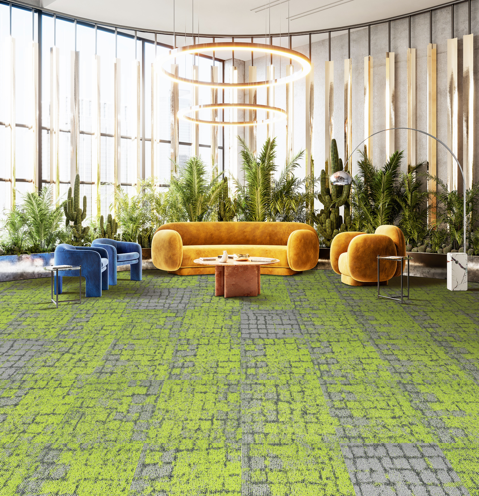 Ковровая плитка Innovflor Galaxy E C03 0.5*0.5 м Серый