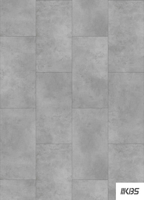 ПВХ плитка KBS floor (КБС флоор) Stone collection Light Concrete VL 89706-006 4,0 мм / 0,55 мм / 600х600 мм, упак.2,88м2 Серый, светлый
