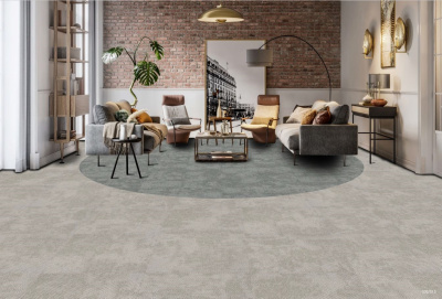 Ковровая плитка Innovflor Galaxy F 008 0.5*0.5 м 100% ПОЛИАМИД Solution dyed Серый