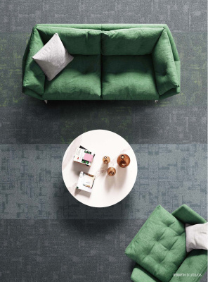 Ковровая плитка Innovflor Rebirth 02 0.5*0.5 м 100% ПОЛИАМИД Solution dyed Серый