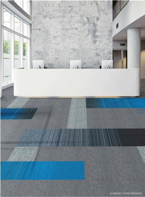 Ковровая плитка Innovflor Illusion E01 0.5*0.5 м 100% ПОЛИАМИД Solution dyed Серый, темный
