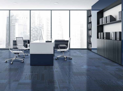 Ковровая плитка Innovflor City C 08A 0.5*0.5 м 100% ПОЛИАМИД Solution dyed Синий