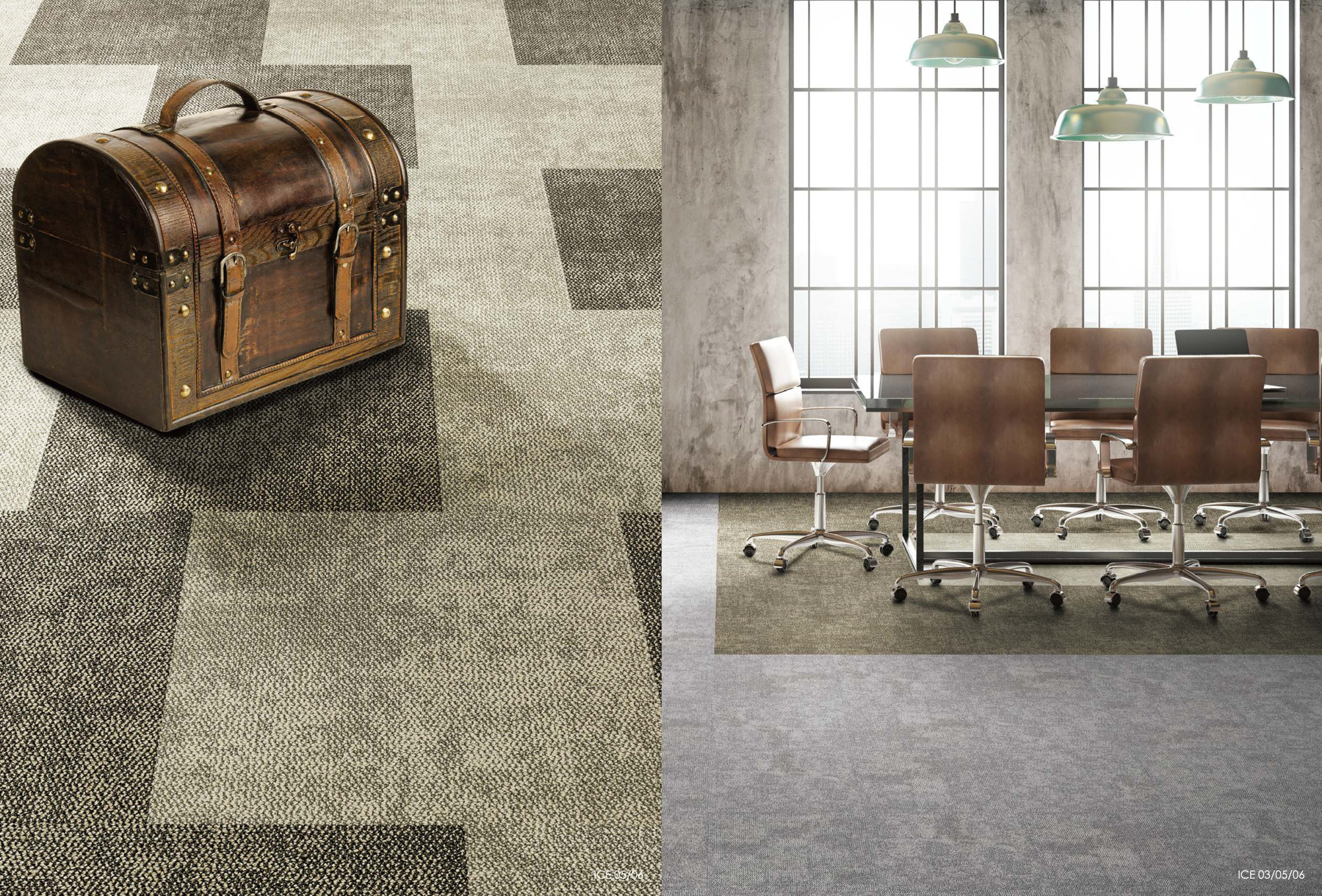 Ковровая плитка Innovflor Ice 03 0.5*0.5 м Серый, светлый