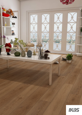 ПВХ плитка KBS floor (КБС флоор) Wood collection Keefers Oak VL 88129-005 2,5мм / 0,55 мм / 187х1219 мм, упак.3,647м2 Коричневый