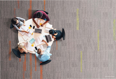 Ковровая плитка Innovflor Jumpline B 04 0.25*1.0 м 100% ПОЛИАМИД Solution dyed Серый