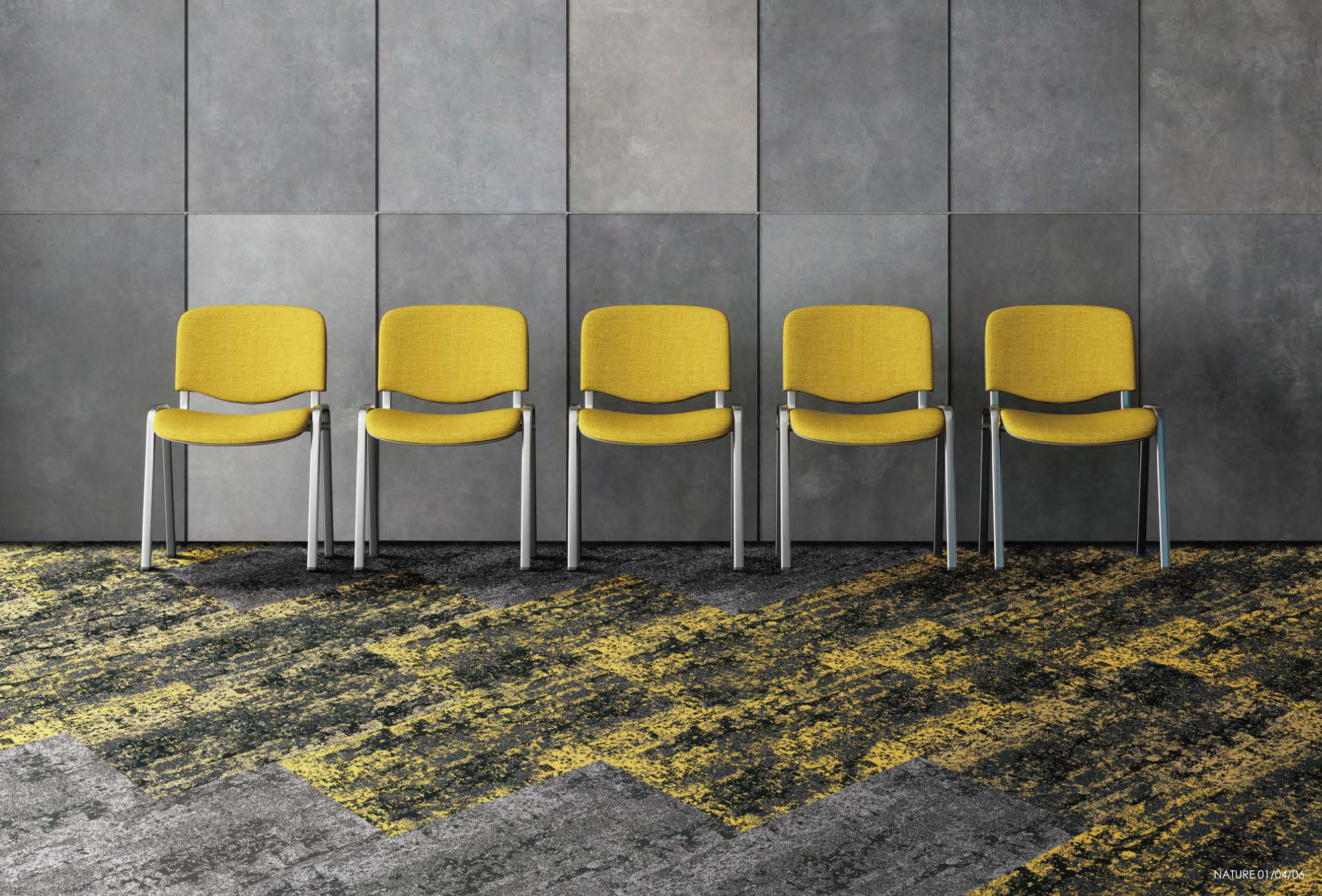 Ковровая плитка Innovflor Nature 04 0.5*1.00 м Желтый