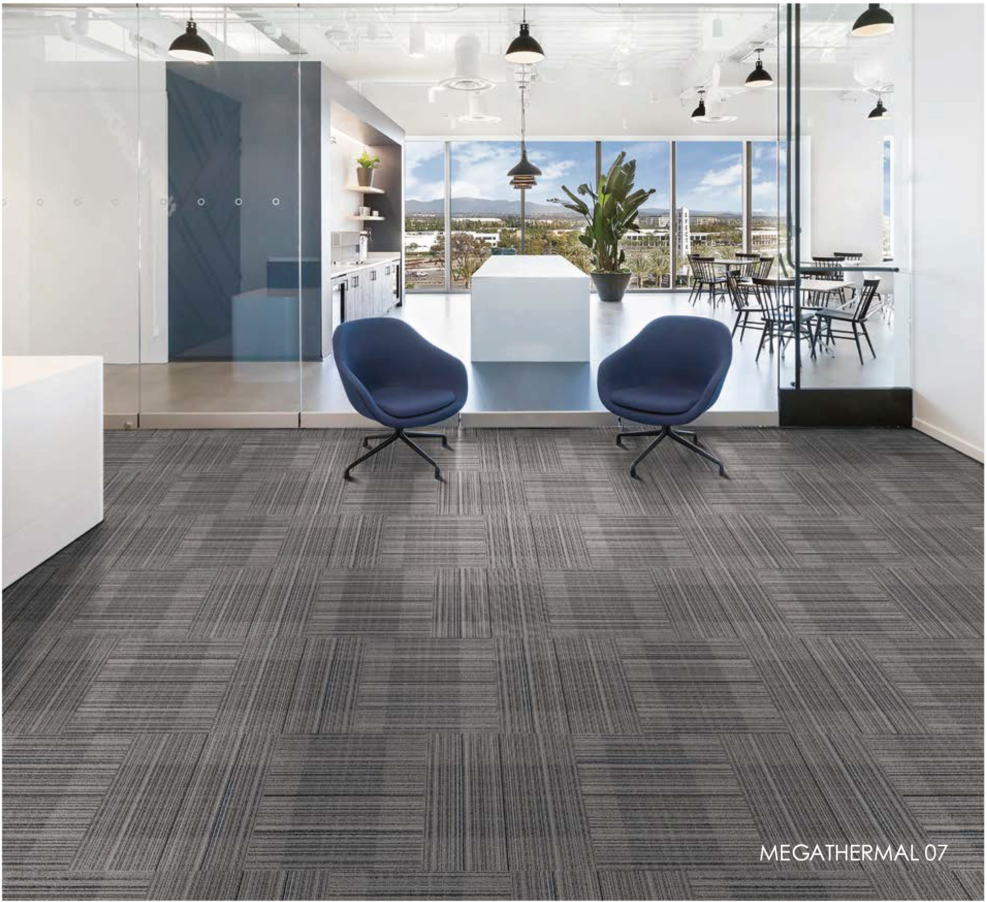 Ковровая плитка Innovflor Megathermal 07 0.5*0.5 м Серый