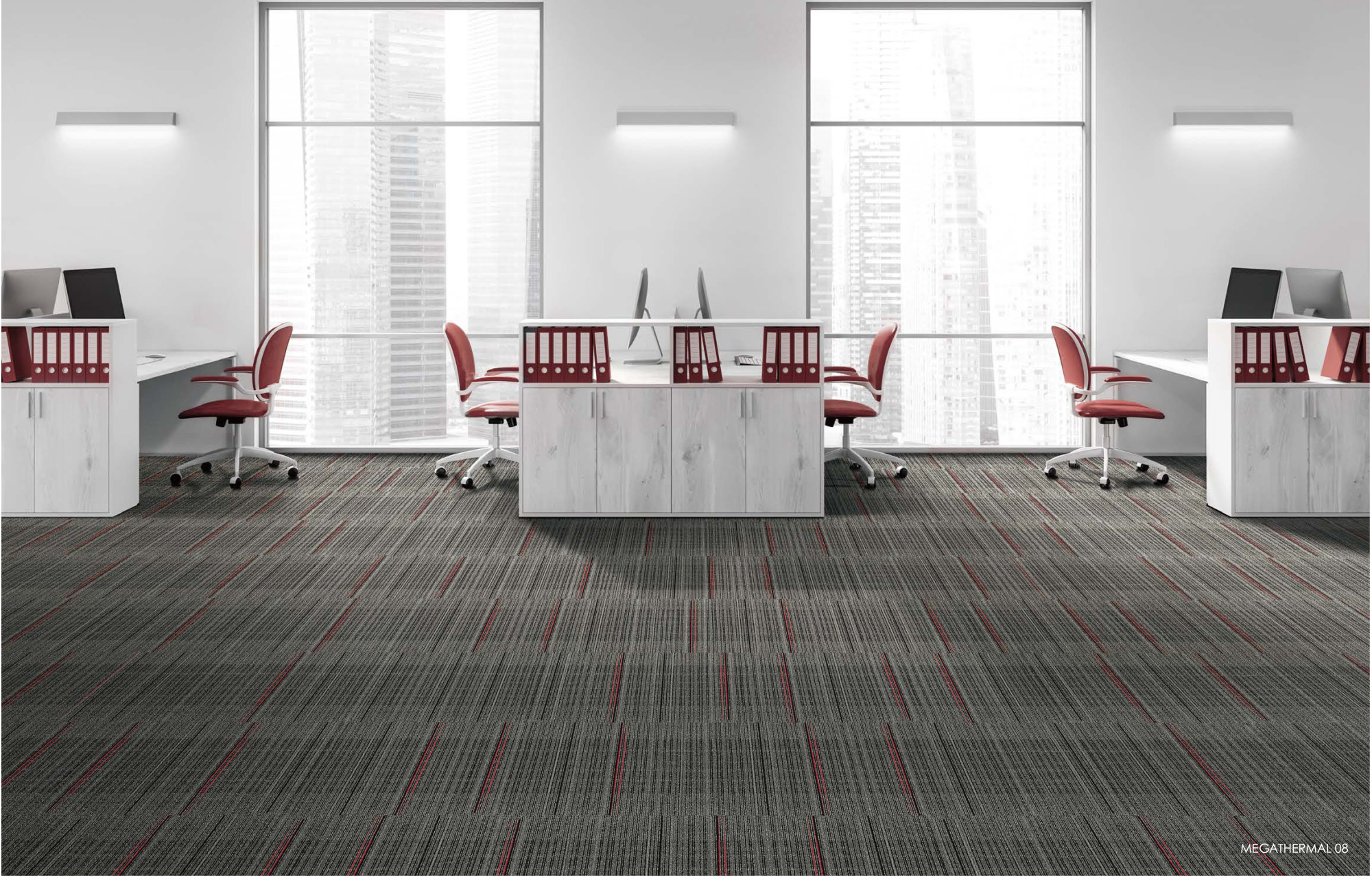 Ковровая плитка Innovflor Megathermal 08 0.5*0.5 м Серый