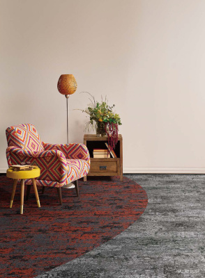 Ковровая плитка Innovflor Nature 07 0.5*1.00 м 100% ПОЛИАМИД Solution dyed Красный