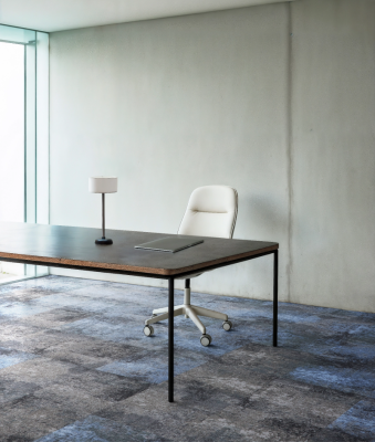 Ковровая плитка BLOQ (БЛОК) Trinity Assembly 501 Iceblue 0.5x0.5 m 100% ПОЛИАМИД Solution dyed made by Aquafil