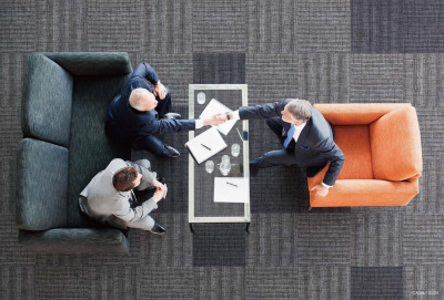 Ковровая плитка Innovflor Calmly 03 0.5*0.5 м 100% ПОЛИАМИД Solution dyed Серый, темный